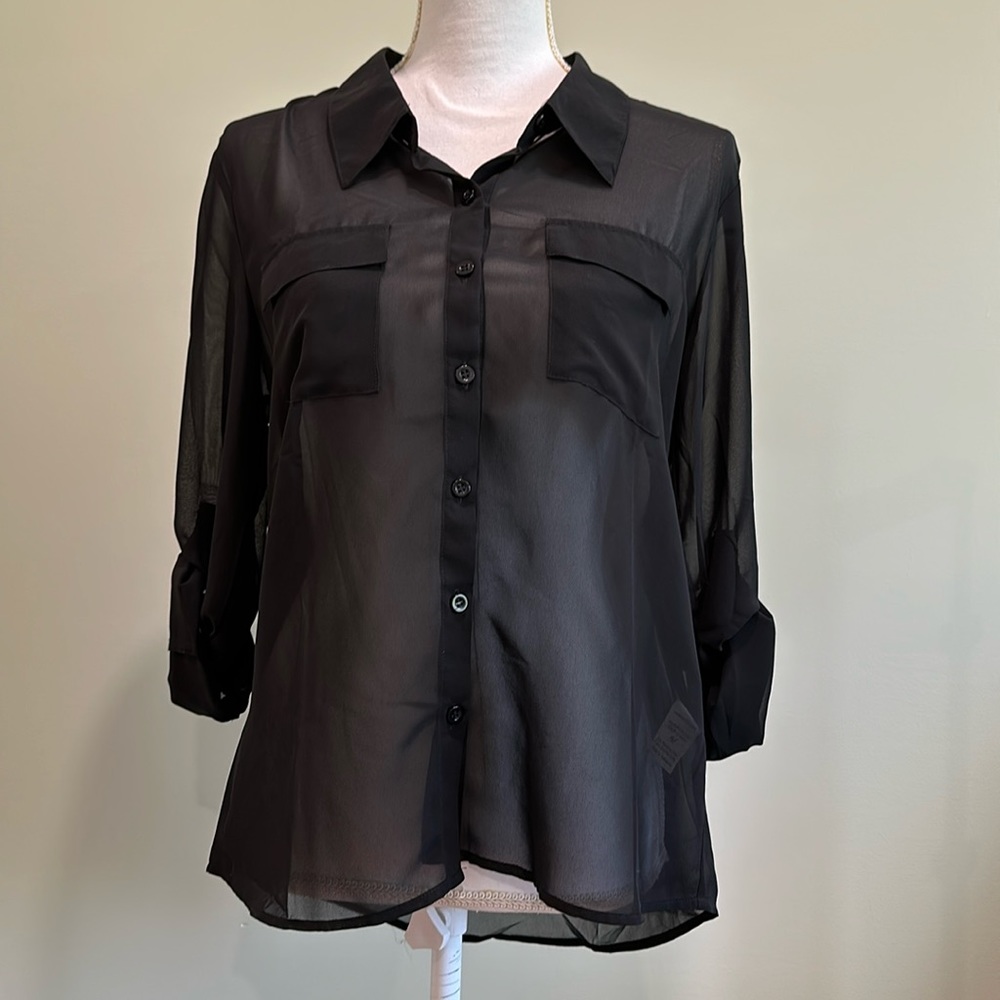 Sheer back shirt